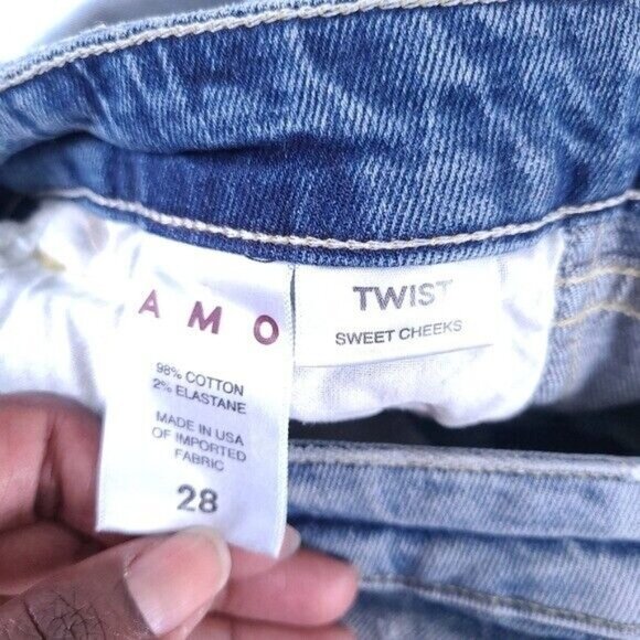 AMO Twist Sweet Cheeks Skinny Jeans Size 28 - Picture 9 of 10
